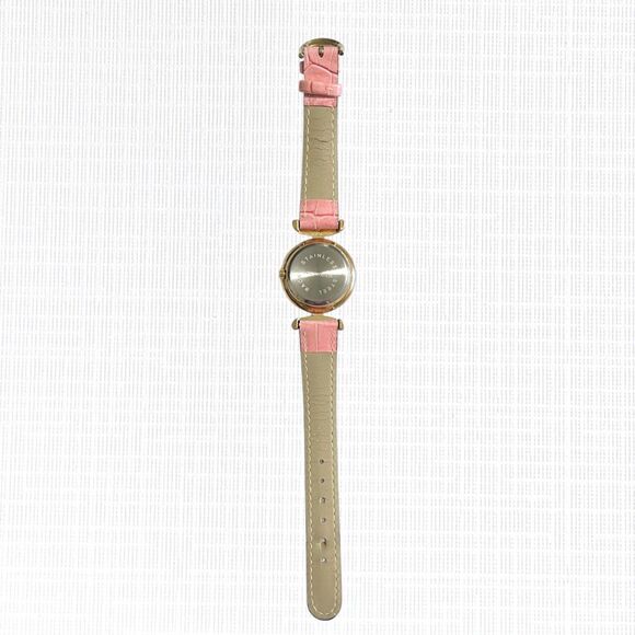 Venetiae Murano Millefiori Glass Quartz Wristwatch Womens Pink Strap Croc Style main image 7